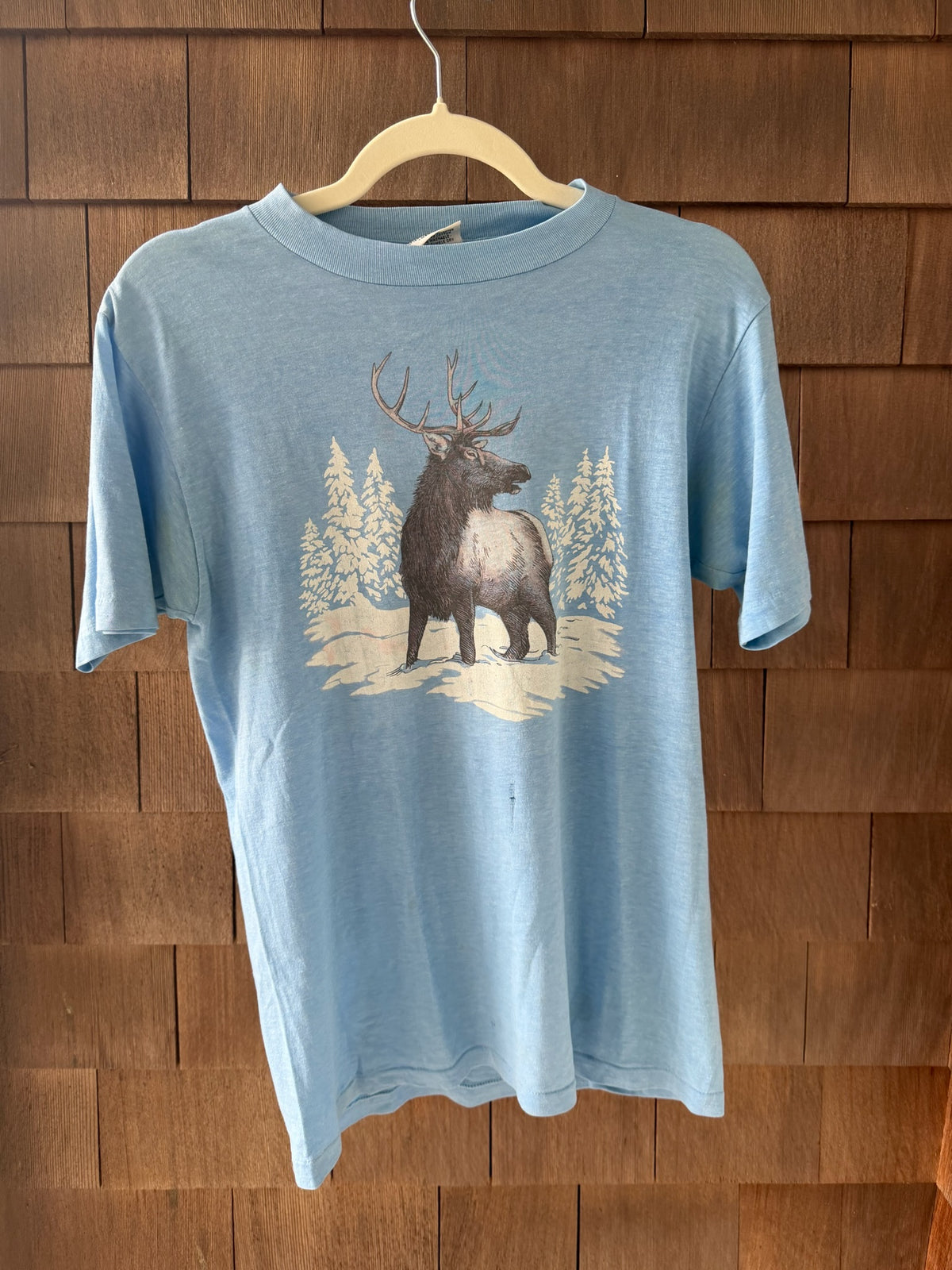 1980s Elk Wildlife Graphic Tee
