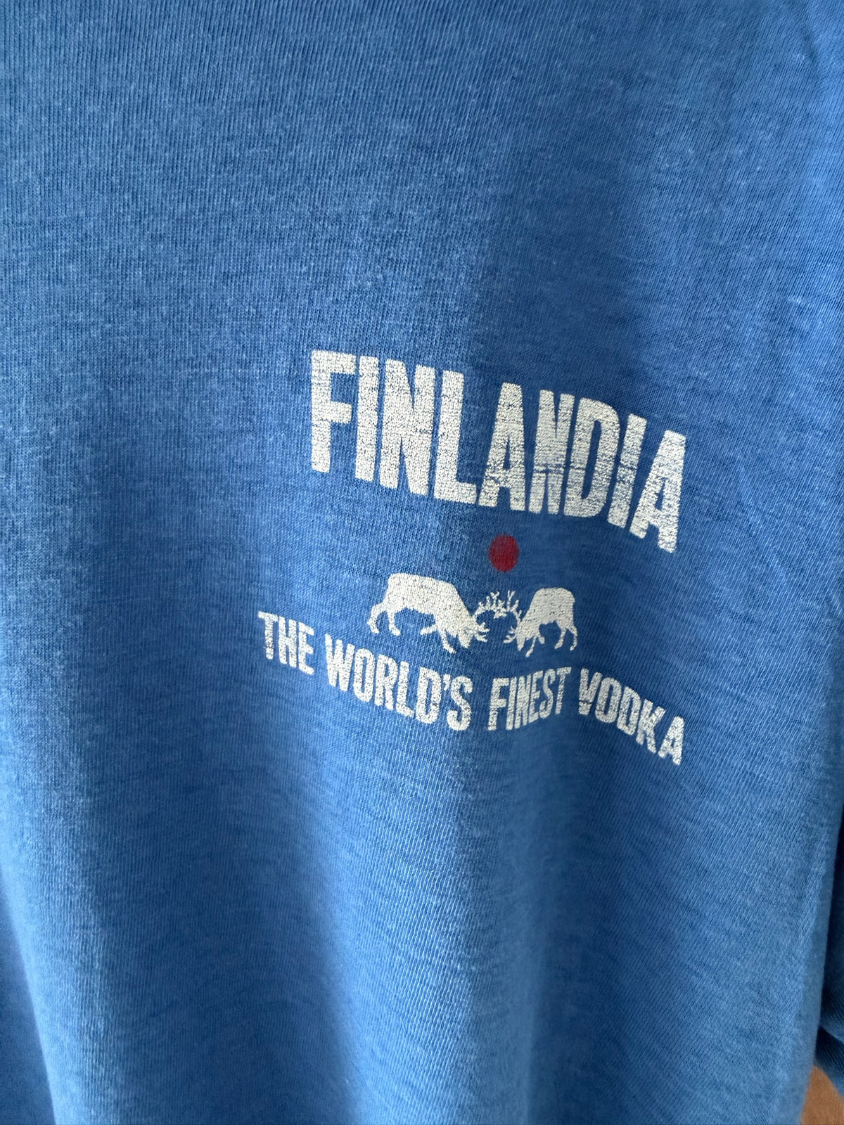 1980s Blue Finlandia Vodka Tee